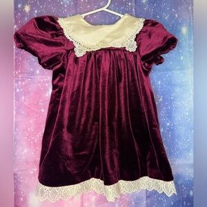 Rare editions velour dress